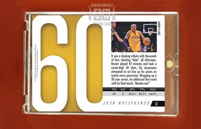 Kobe Bryant / 60 Piece / LA Lakers / Generation Next | eBay