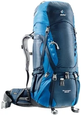 Deuter Aircontact 65+10 Pack Midnight Ocean with Wash Bag