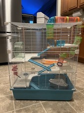 Large Hamster Cage With Levels And Foldable Enclosure