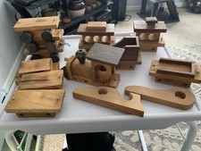 Unfinish Wooden Train Set