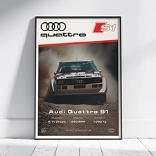 Poster Rally Legend S1 Quattro Classic Motorsport