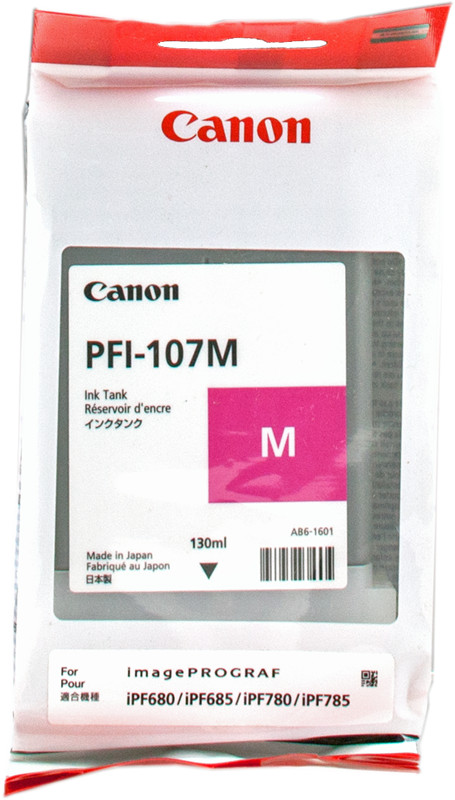 Cartouche Canon PFI-107m magenta 6707B001 regularite chromatique absolue