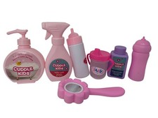 Cuddle Kids Plastic Bottles Pink Pretend Play Toy Lot