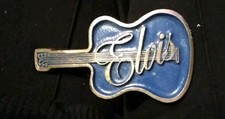 ELVIS PRESLEY VTG ORIGINAL GUITAR BELT BUCKLE EARLY 77' No Collective Box
