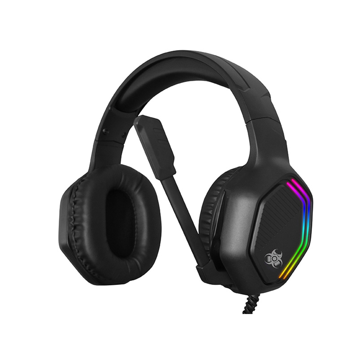 Casque gaming RGB pour joueur sur console de salon et ordinateur