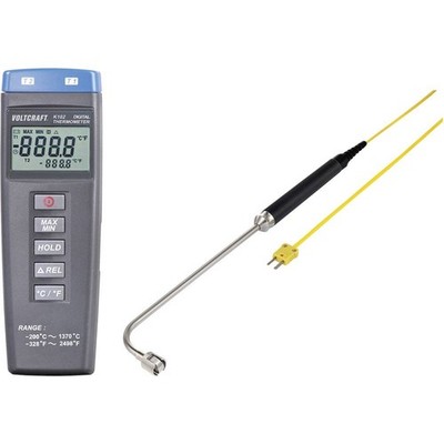 VOLTCRAFT K102 + TP 206 Temperatur-Messgerät Fühler-Typ K