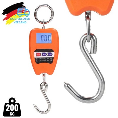 Neu Profi Hängewaage Digital LCD Zugwaage Wildwaage Industriewaage Waage 200kg