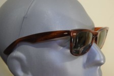 1980's VINTAGE B L RAY-BAN G15 TORTOISE Brown WAYFARERS SUNGLASSES WORN LOOK USA