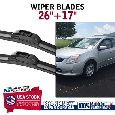 For 2002-2006 Nissan Altima Front Windshield Wiper Blades Set of 26'' & 17'' US
