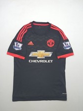 manchester united  jersey chevrolet shirt adidas  black  size  S
