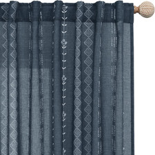 Stylish New Boho Back Tab Curtains for Chic Home Decor