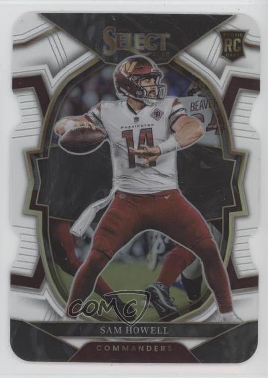 2022 Panini Select Concourse White Prizm Die-Cut 25/99 Sam Howell #76 8d4