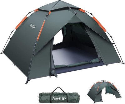 Campingzelt Automatik 3 Mann Person Sofortzelt Pop Up Ultraleicht Kuppel