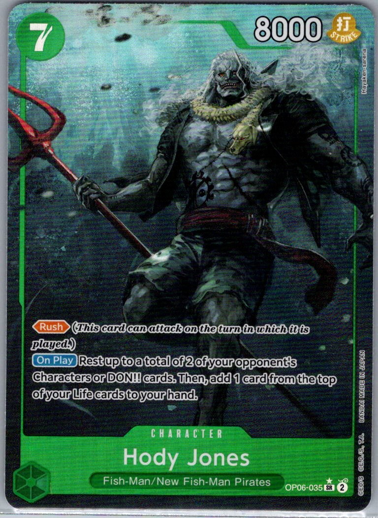 Hody Jones (Alt Art) OP06-035 English Wings of the Captain - One Piece Card - NM