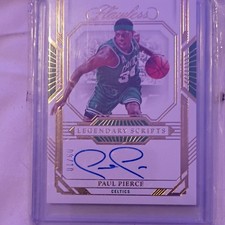 2021-22 Panini Flawless Legendary Scripts Paul Pierce #LSC-PPC /60 (AU)