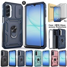 For Samsung Galaxy A17 5G Case Camera Protector Ring Stand /4x Screen Protector