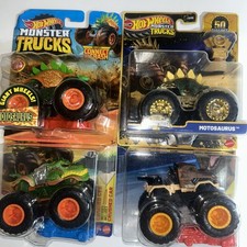 Hot Wheels Monster Trucks Dino  s Bundle of FOUR