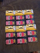 Post-it Flags Standard Page Flags - Red 50-Flg/Disp, 2-Disp/Pk New Lot Of 6