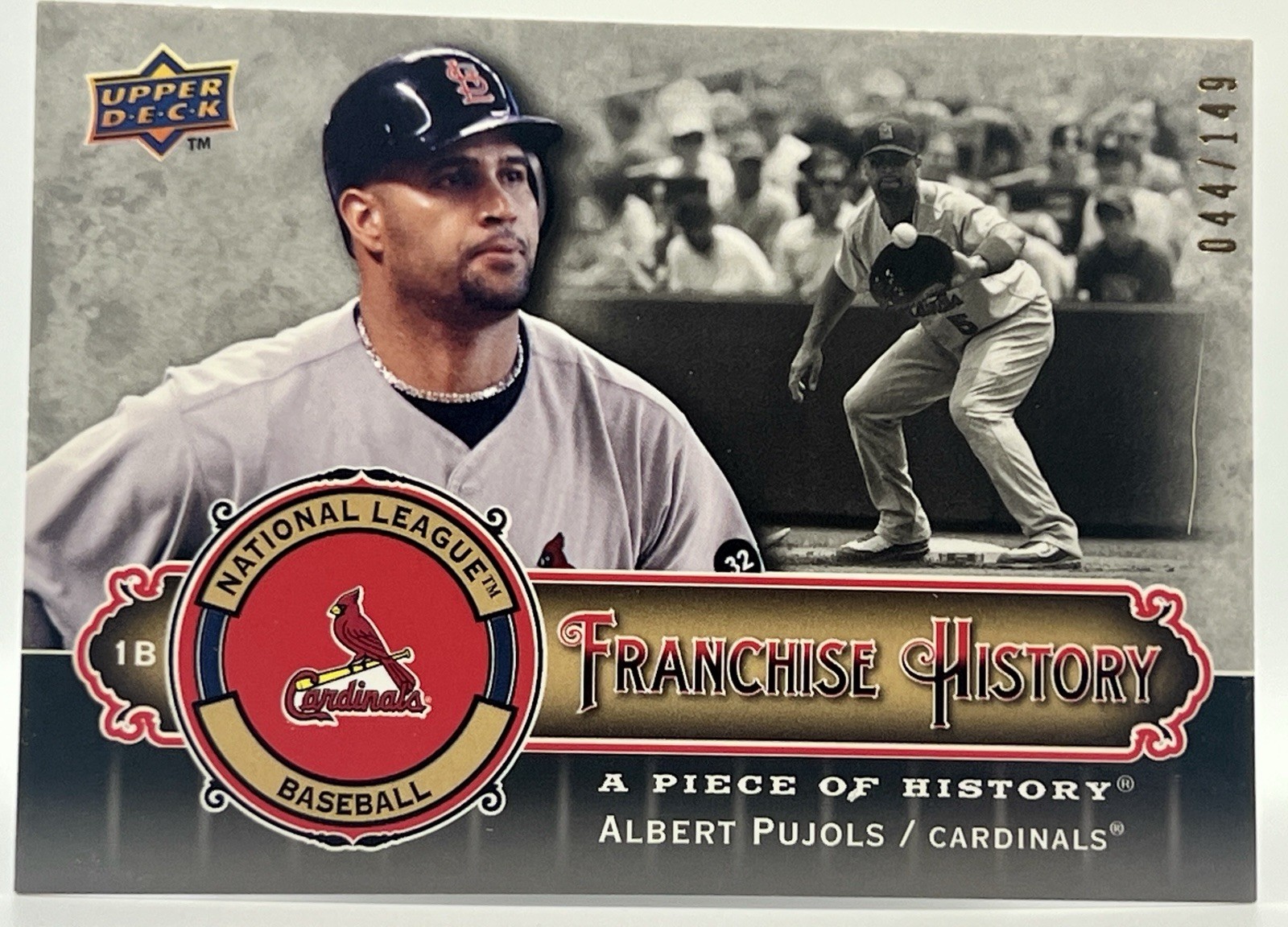 2009 Upper Deck Albert Pujols - Franchise History #FH-AP Black /149 Cardinals