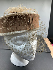 Wemons vintage pill box Hat, 50' or 60's Netting, Woven wiith netting