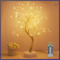 LED Lichterbaum 108 LED Deko Lampe Leuchtzweige 8 Modi Dimmbar Usb/Batterie