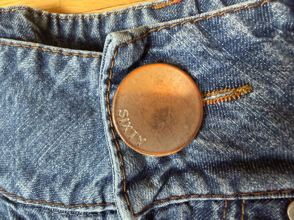 MISS SIXTY ZERO Rock Vinted Jeansrock Faded, used look, Size small W 27 - Bild 4 von 4