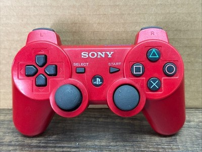 OEM Sony PlayStation DualShock 3 PS3 Controller - Red - Tested, Working