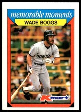 Wade Boggs 1988 Topps Kmart Memorable Moments #2 Red Sox MLB READ FREE SHIPPING