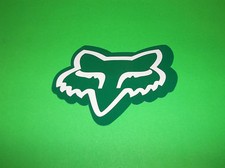 Fox Racing Motocross Quad Atv Utv Bmx Skateboard Wakeboard Green Offset Sticker Fox Racing Motocross Quad Atv Utv Bmx Skateboard Wakeboard Green Offset Sticker
