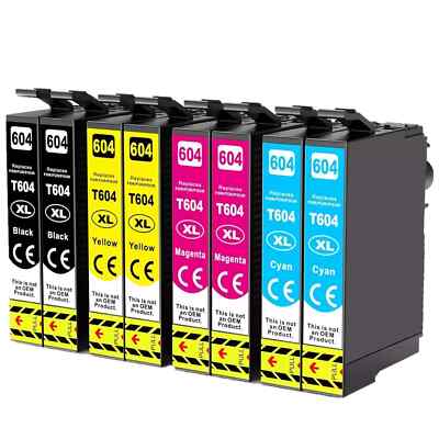 8er Patronen Für Epson 604XL XP-2200 2205 3200 3205 4200 4205 WF-2950 2930 2935