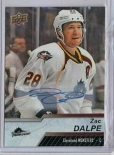 Zac Dalpe 18-19 Upper Deck AHL Hockey Signature Auto #33 Cleveland Monsters