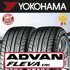 Image of X2 245 40 17 95W XL YOKOHAMA ADVAN FLEVA V701 Amazing A Rated Tyres 245/40R17