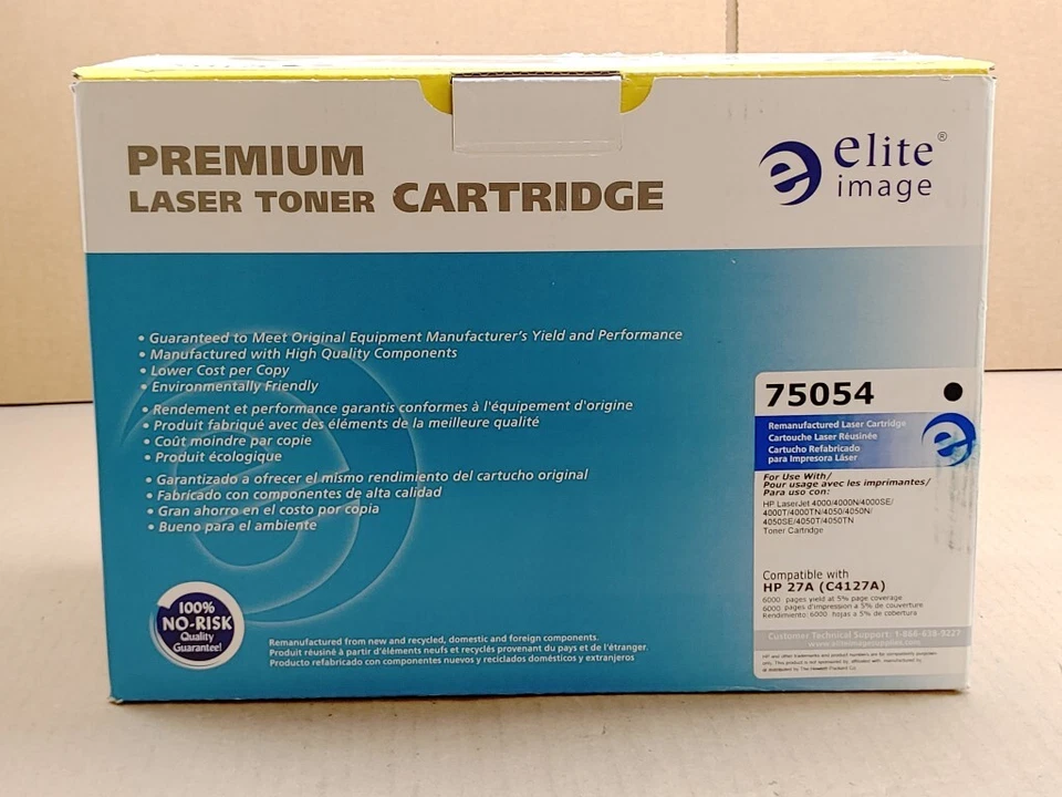 Elite Laser Toner Cartridge 6000 Page Yield Black 75054 (Compatible with HP 27A) - Image 2 of 4
