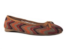 Nine West Women's Offspring Ballet Flats Taupe Orange Size 6.5 M
