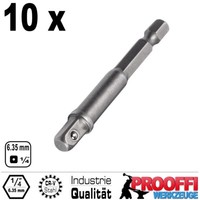 10X Akkuschrauber Stecknuss Adapter 1/4 SteckschlüSsel Halter Bohrmaschine C4417