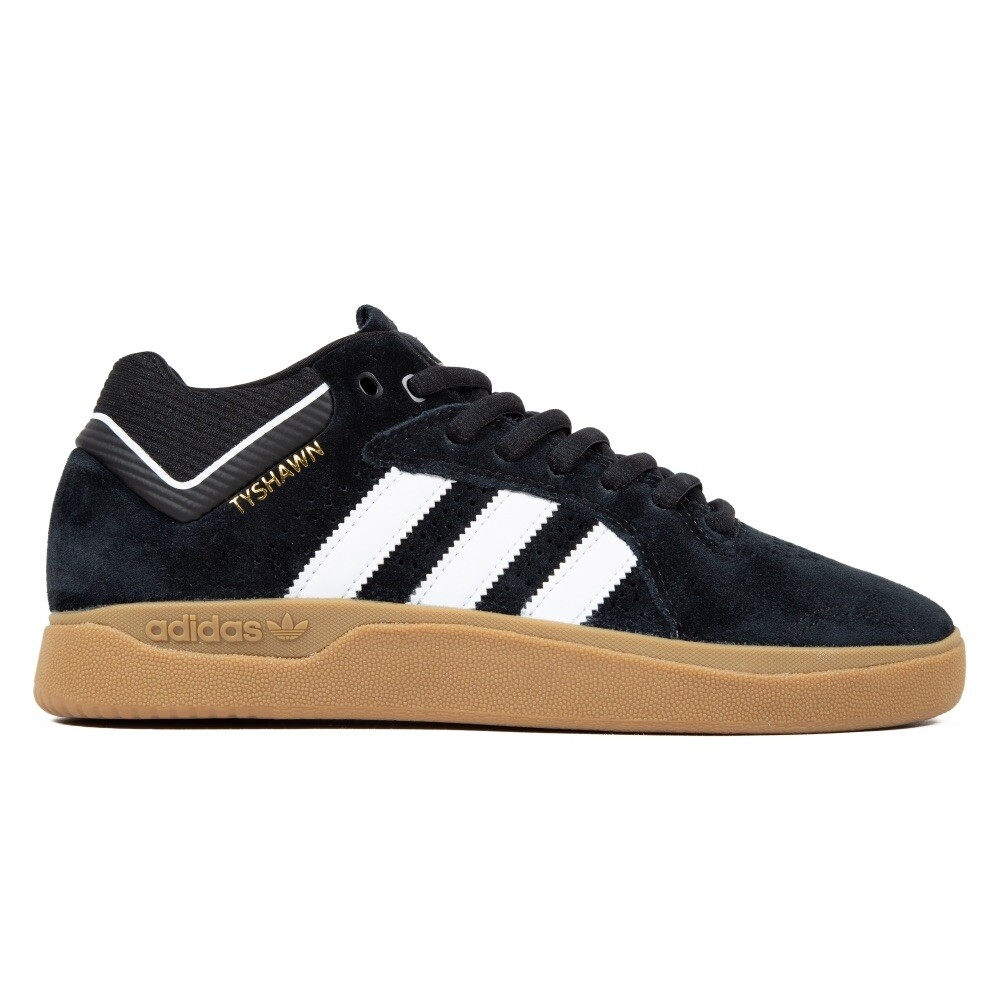Adidas Tyshawn Men’s Sneaker Skateboarding Shoe Black Athletic Trainers #946