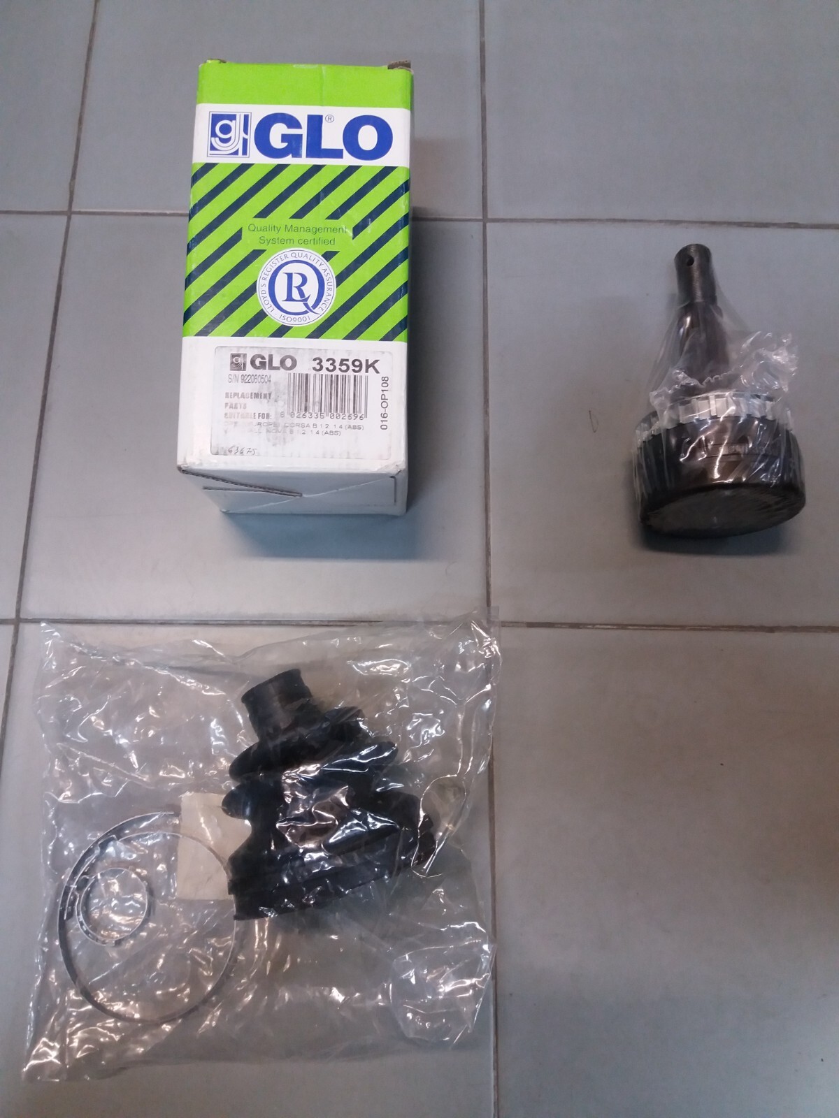 3359K GLO: KIT GIUNTO CON/ABS: OPEL CORSA B, C, COMBO MERIVA A TIGRA, TWIN TOP