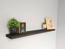 Image of Chunky Rustic Wooden Floating Shelf Book Shelf Floating Shelves Bespoke Shelf
