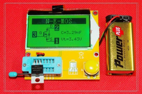 led ESR graphical multi-function tester resistor + capacitor + inductance + SCR - Picture 6 of 10