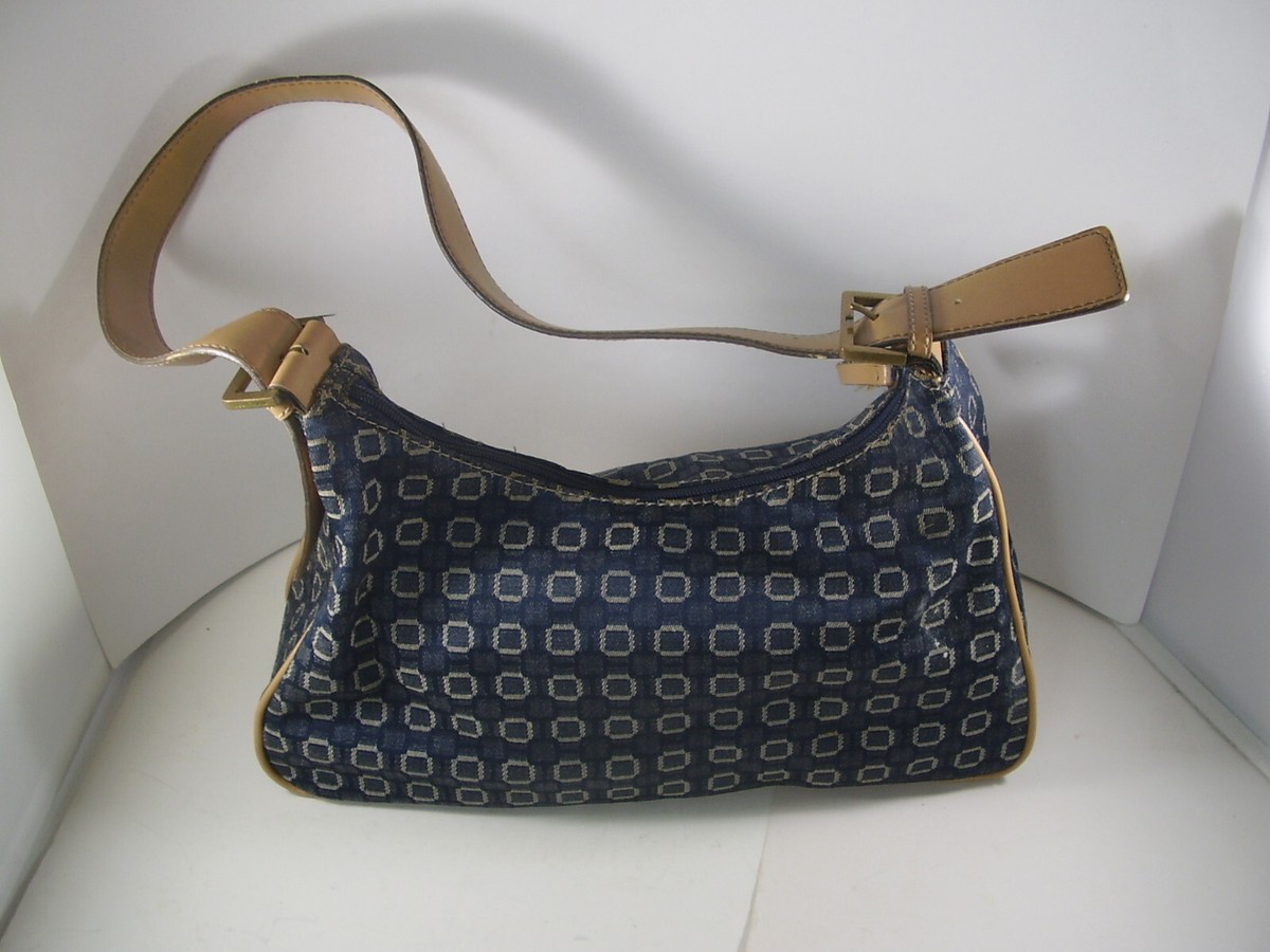 NINE WEST BAG PURSE Shoulder Bimbo blue brown stylish casual wear