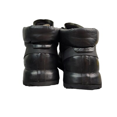 Officine Creative Black Leather Lace Up Tie Ankle Boots Mid 