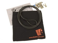 Noble 6-Foot Fixed Combination Wedge Lock Notebook Security Cable Lock - TZ05TNR