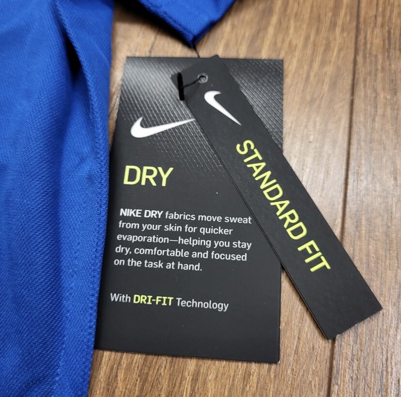 Nike Shirt Womens Medium Blue Dri Fit Dry Golf Polo Arnold Palmer's Bay