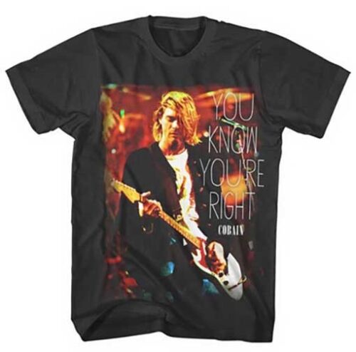 Koszulka Kurt Cobain 'You Know You're Right' - NOWA OFICJALNA nirwana - Zdjęcie 1 z 1