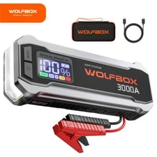 WOLFBOX 3000A Car Jump Starter Battery Charger Portable Booster Jumper Box