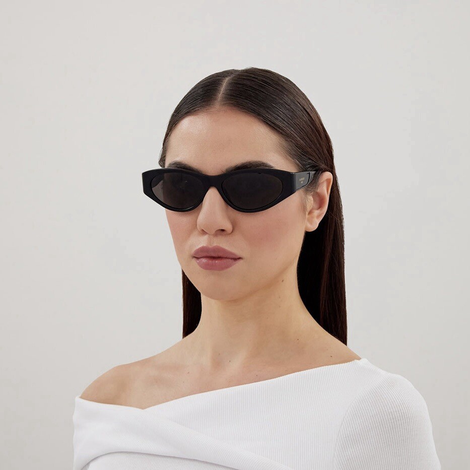 サングラス BALENCIAGA Woman Sunglasses Black 1 BB0352S 007 NEW BALENCIAGA BLACK OVAL WOMEN SUNGLASSES BALENCIAGA