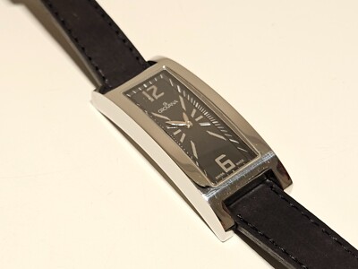 RETRO BEAUTIFUL RECTANGLE GENUINE SWISS LADIES ST.STEEL  display picture 3