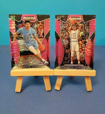 Cameron Johnson 2019-20 Prizm Draft Picks Pink Pulsar Prizms 2 Card RC Lot