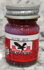 FLOQUIL POLLY SCALE MODEL & RAILROAD COLORS PAINT .5 oz - OXIDE RED