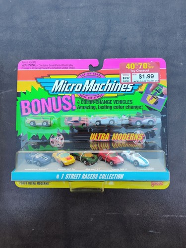 Micro Machines Moderns #1 Street Racers Collection Sealed Color ...